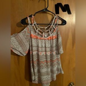 Cold shoulder blouse